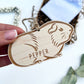 Personalised wooden guinea pig Christmas ornament, Customised guinea pig Christmas decoration, Guinea pig accessories, Guinea pig ornament