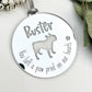 Personalised dog Christmas memorial decoration  with over 100+ dog breeds to choose from, Dog memorial ornament, You left a pawprint on our