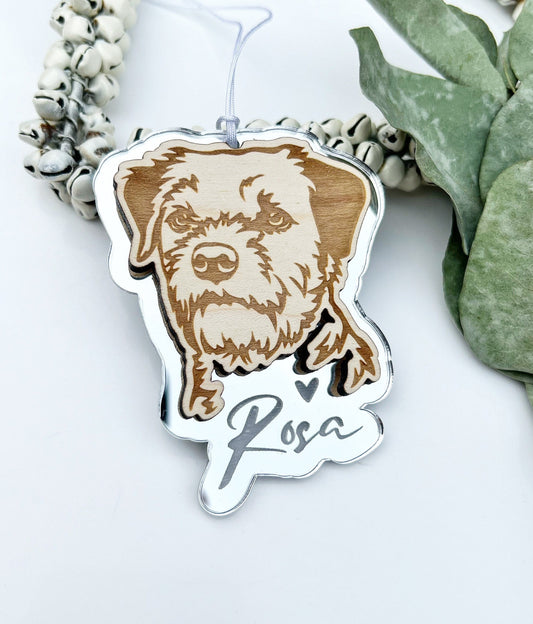 Border terrier dog ornament