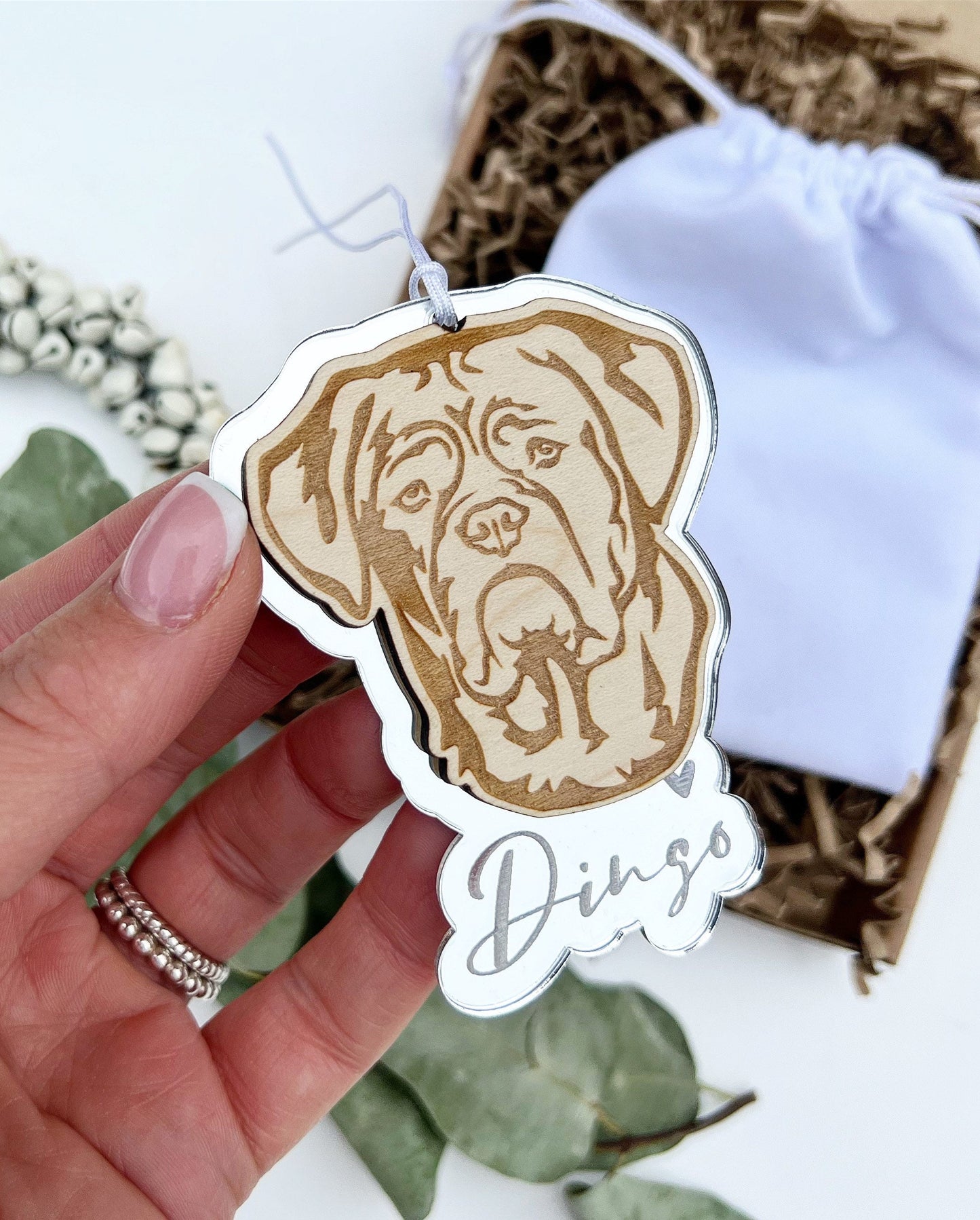 Dogue de Bordeaux dog ornament