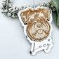 Miniature schnauzer dog ornament