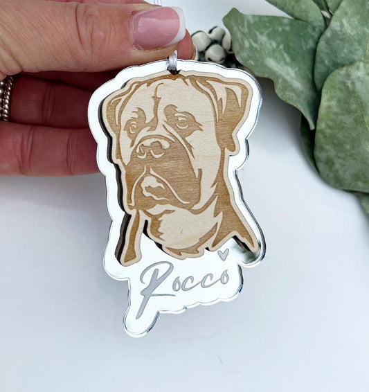 Bull mastiff dog ornament