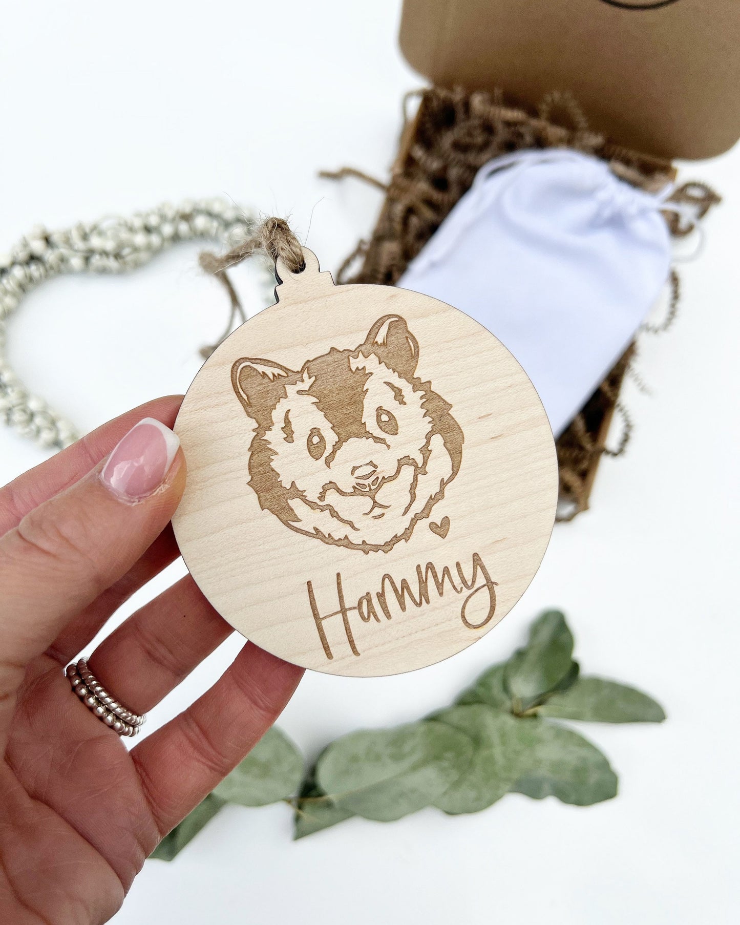 Hamster keepsake ornament