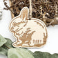 Personalised bunny Christmas ornament, Custom bunny decoration, Personalised rabbit ornament, Custom Rabbit decoration, Bunny lover gift