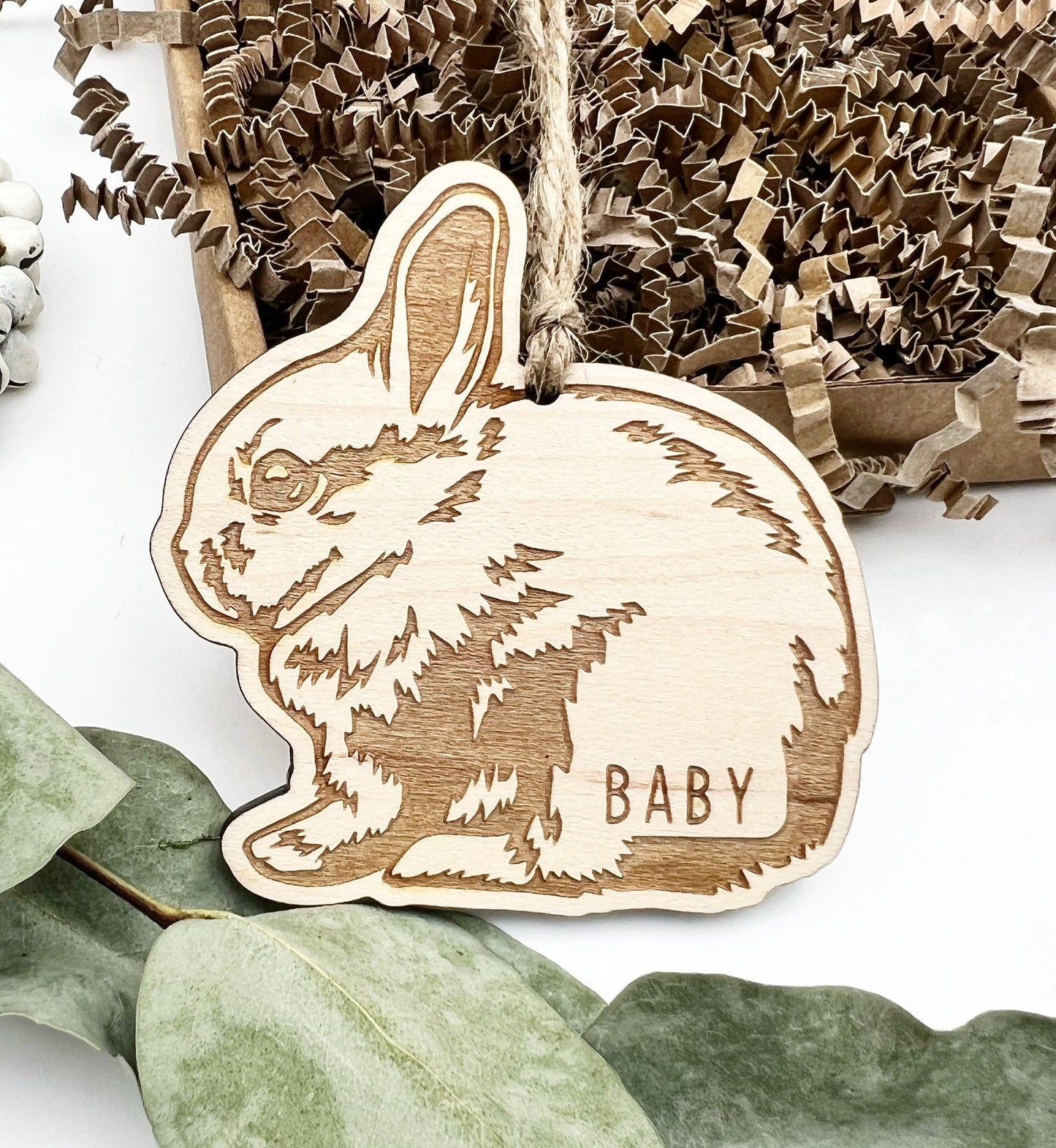 Personalised bunny Christmas ornament, Custom bunny decoration, Personalised rabbit ornament, Custom Rabbit decoration, Bunny lover gift