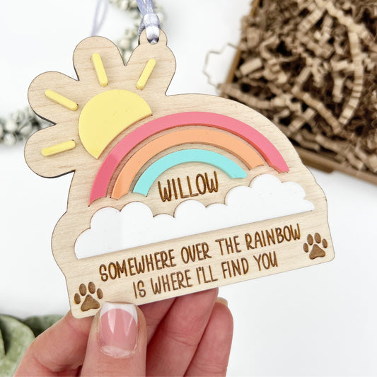 Premium Rainbow Bridge keepsake